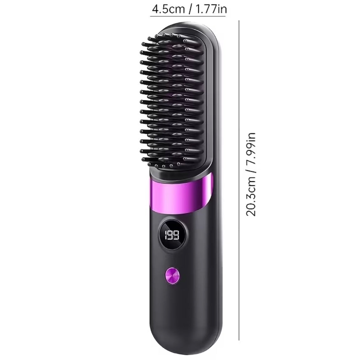 Wireless Heated Styling Comb – Straighten, Curl & Refresh on the Go