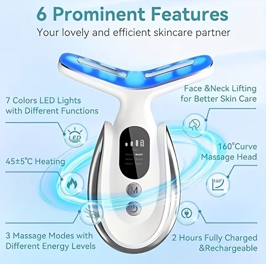 7-Color LED Neck & Face Sculpting Device