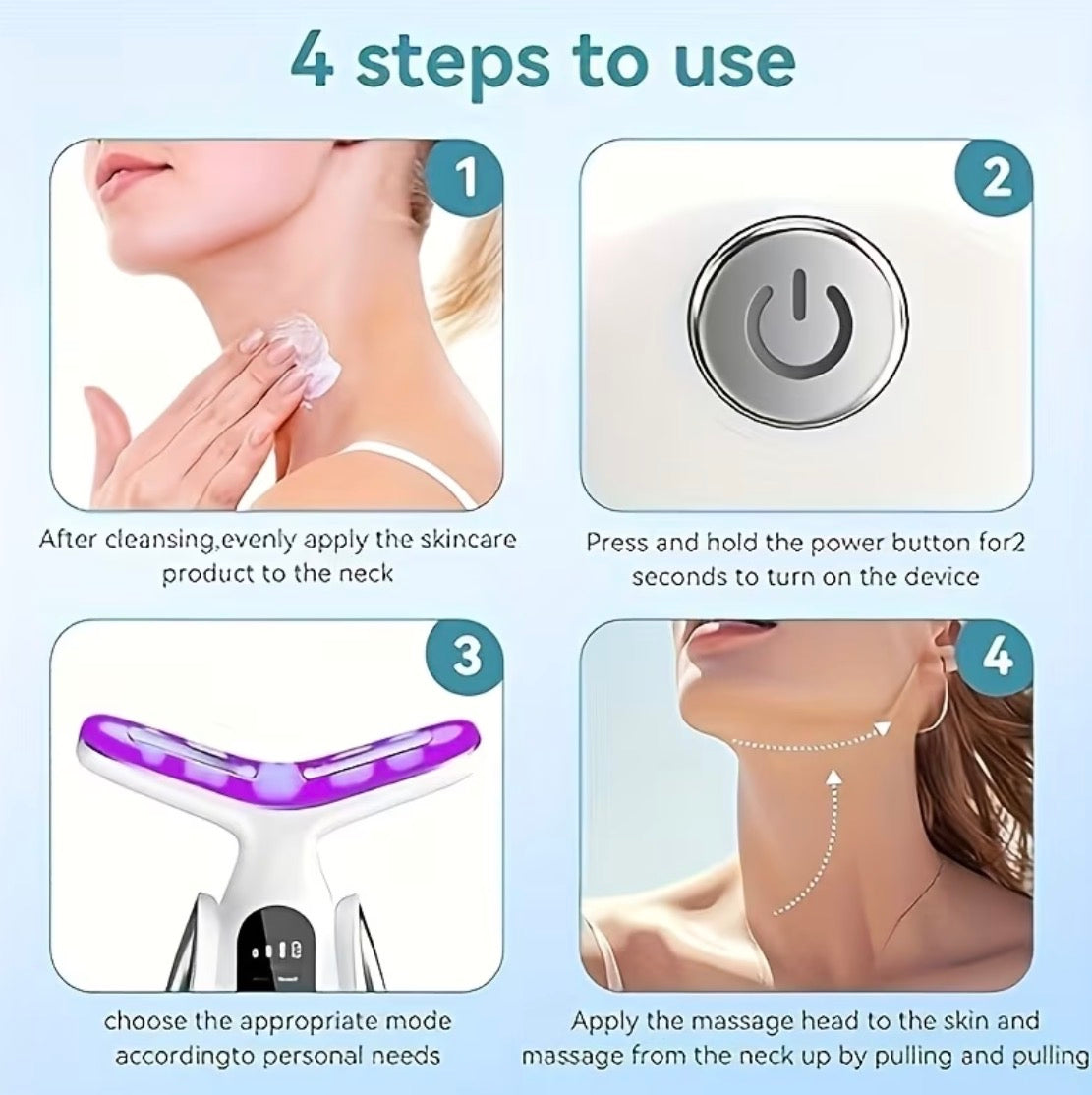 7-Color LED Neck & Face Sculpting Device