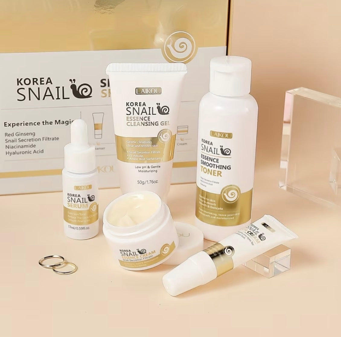 Korea Snail Skincare Set – Complete Hydration & Renewal Collection