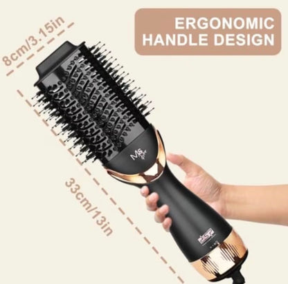 2-in-1 Hot Air Styler & Ionic Hair Dryer – Dry, Smooth & Curl with Ease