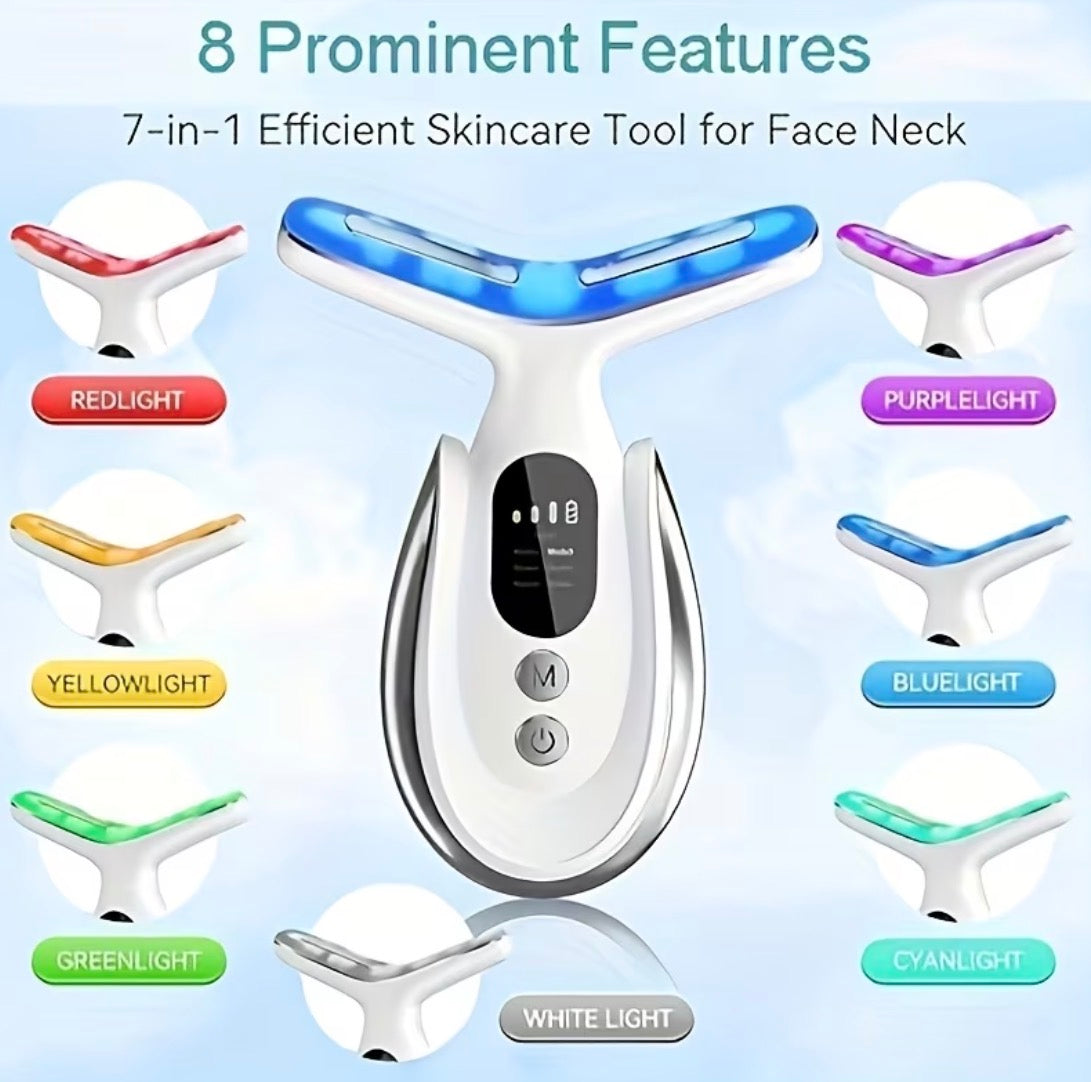 7-Color LED Neck & Face Sculpting Device