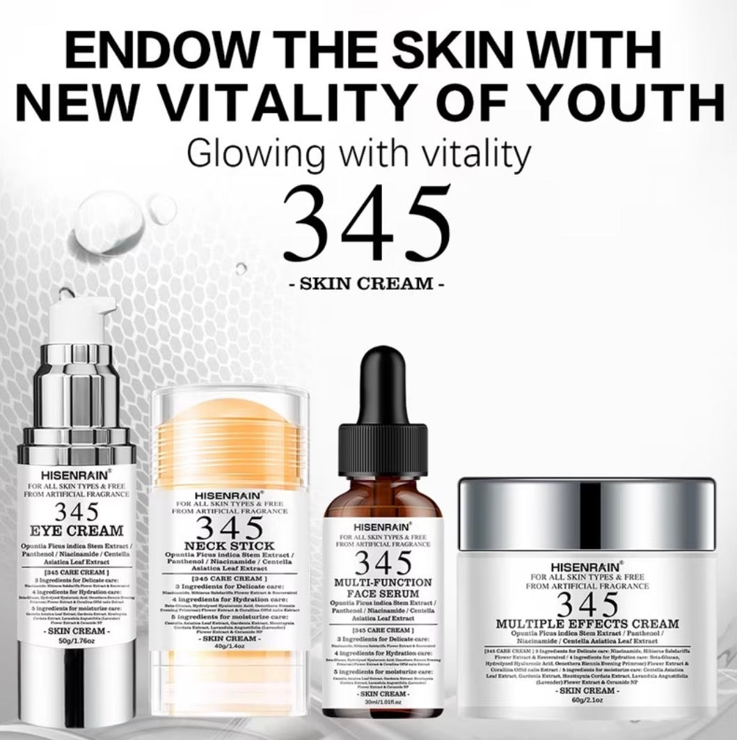 HISENRAIN 345 Skincare Set – Ceramide, Retinol & Hyaluronic Acid Formula