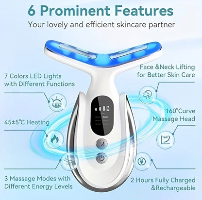 7-Color LED Neck & Face Sculpting Device
